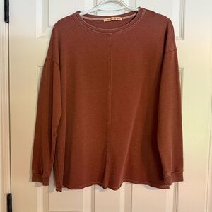 XCVI Women's Top in Rust Brown
